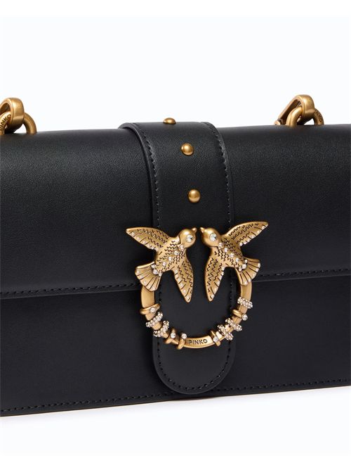 Borsa a tracolla Mini Love Bag One in pelle con fibbia gioiello PINKO | 107071A0F1/Z99Q